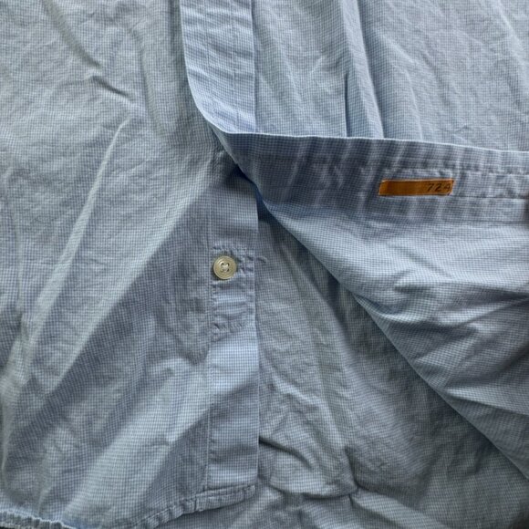 Thomas Pink Long Sleeve Button Up Shirt Men Cotton Blue Check Ireland 16 36 - Picture 9 of 13